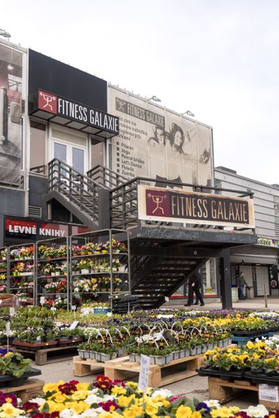 Budova Fitness Galaxie na Praze Hájích